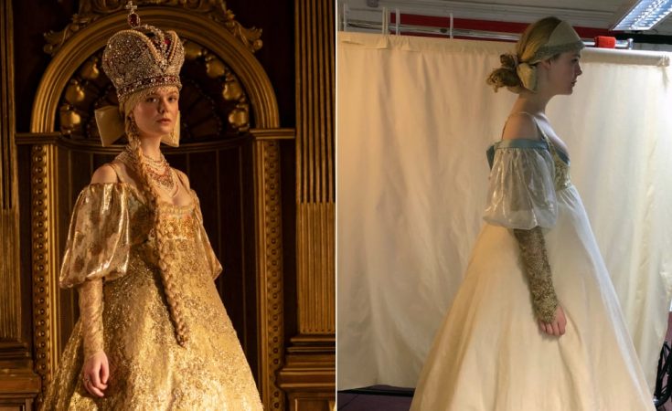 How Elle Fanning Got Dressed in Catherine the Great’s Coronation