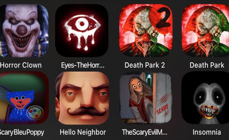 Horror Clown,Eyes The Horror Game,Death Park 2,Death Park,Scary Poppy,Hello Neighbor,Scary