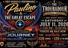 Don’t Stop Believin’: Paulino Brings a Lifetime of Heart to Nashville’s Troubadour on July 11