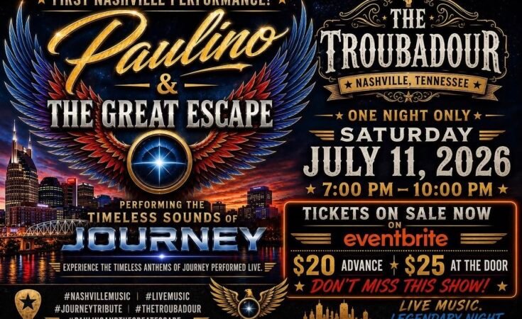 Don’t Stop Believin’: Paulino Brings a Lifetime of Heart to Nashville’s Troubadour on July 11