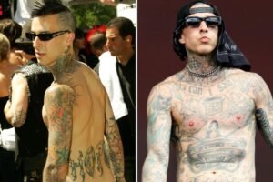 30 Photos of Travis Barkers Tattoo Transformation Over the Years