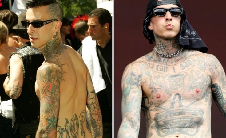 30 Photos of Travis Barkers Tattoo Transformation Over the Years