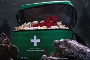 Resident Evil Wants You to Eat Popcorn Out of an Organ Transplant Bag