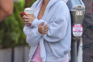 Hailey Bieber and Nina Dobrev Prove This Shorts Color Trend Is Chicer Than Black Leggings